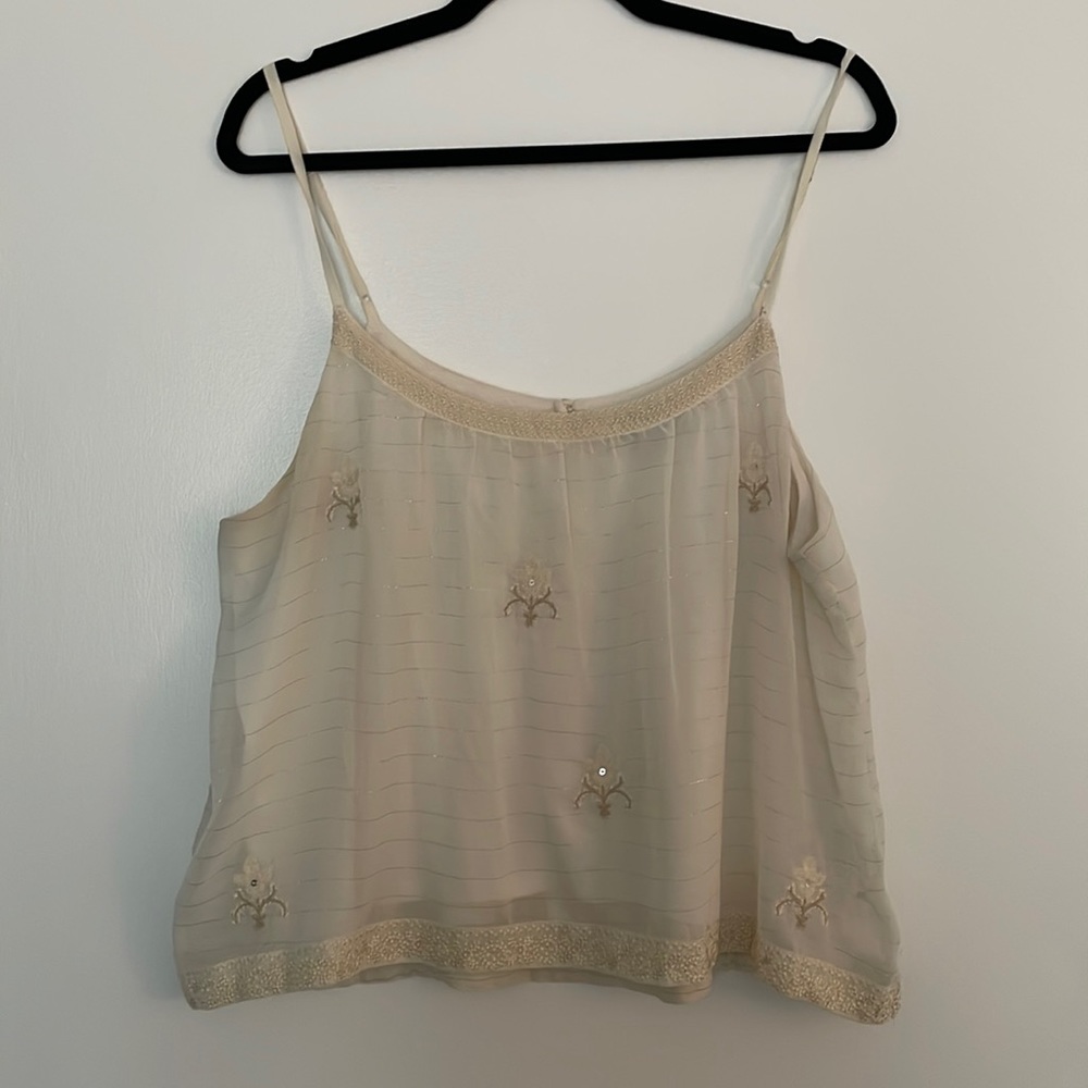 Embroidered Crop Top